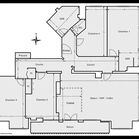 90 M2 En Plein Avec Balcon * Paris